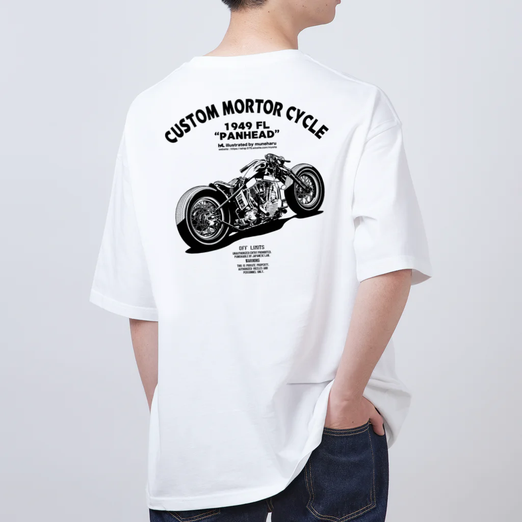 illustrator_HaLのCUSTOM MORTOR CYCLE オーバーサイズTシャツ