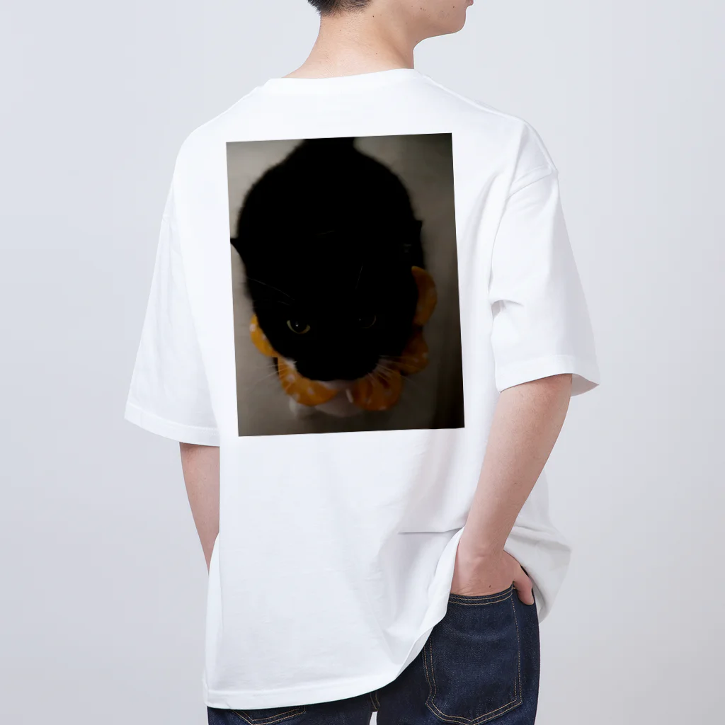 Uni_fan_harajukuのかわいい猫のデザイン オーバーサイズTシャツ