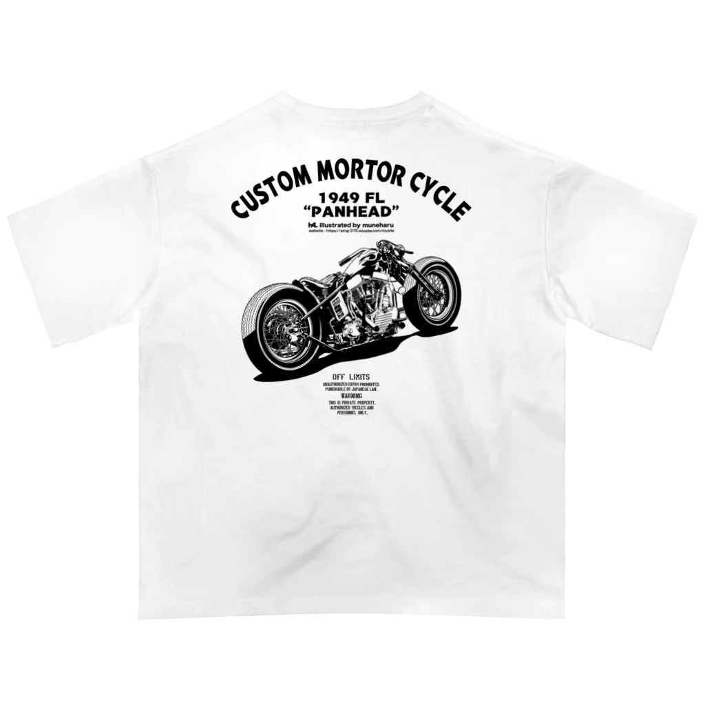 illustrator_HaLのCUSTOM MORTOR CYCLE オーバーサイズTシャツ