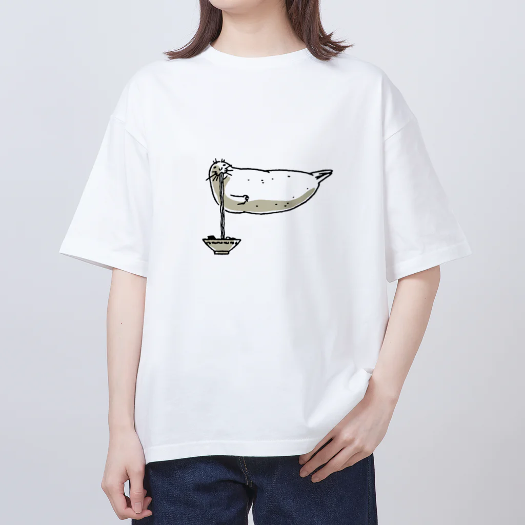 ぴすぴすのアザラーメン Oversized T-Shirt