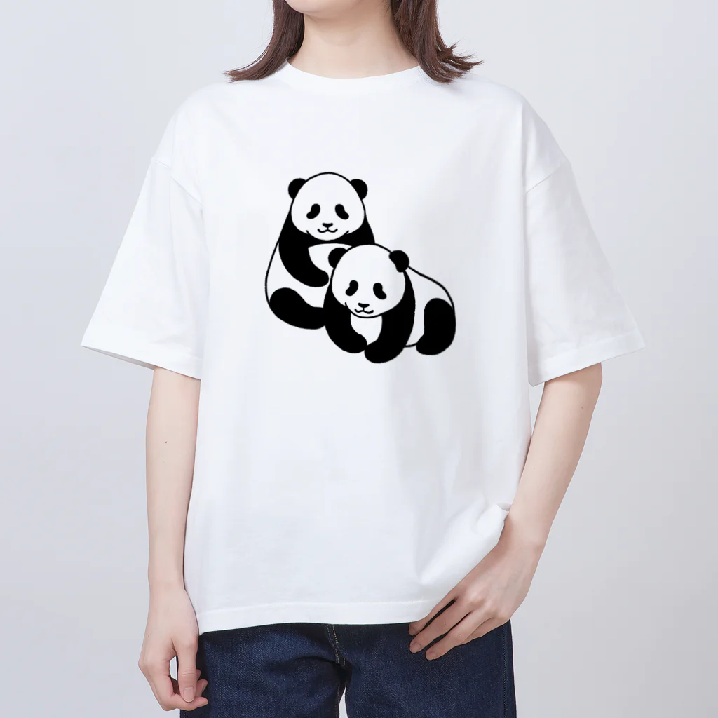 chippokeの双子パンダ Oversized T-Shirt