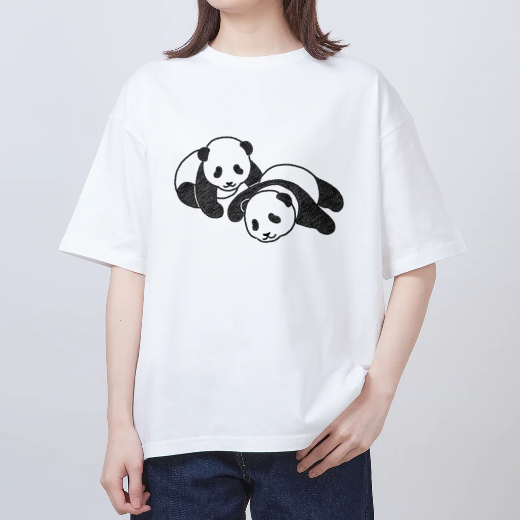 chippokeの双子パンダ Oversized T-Shirt