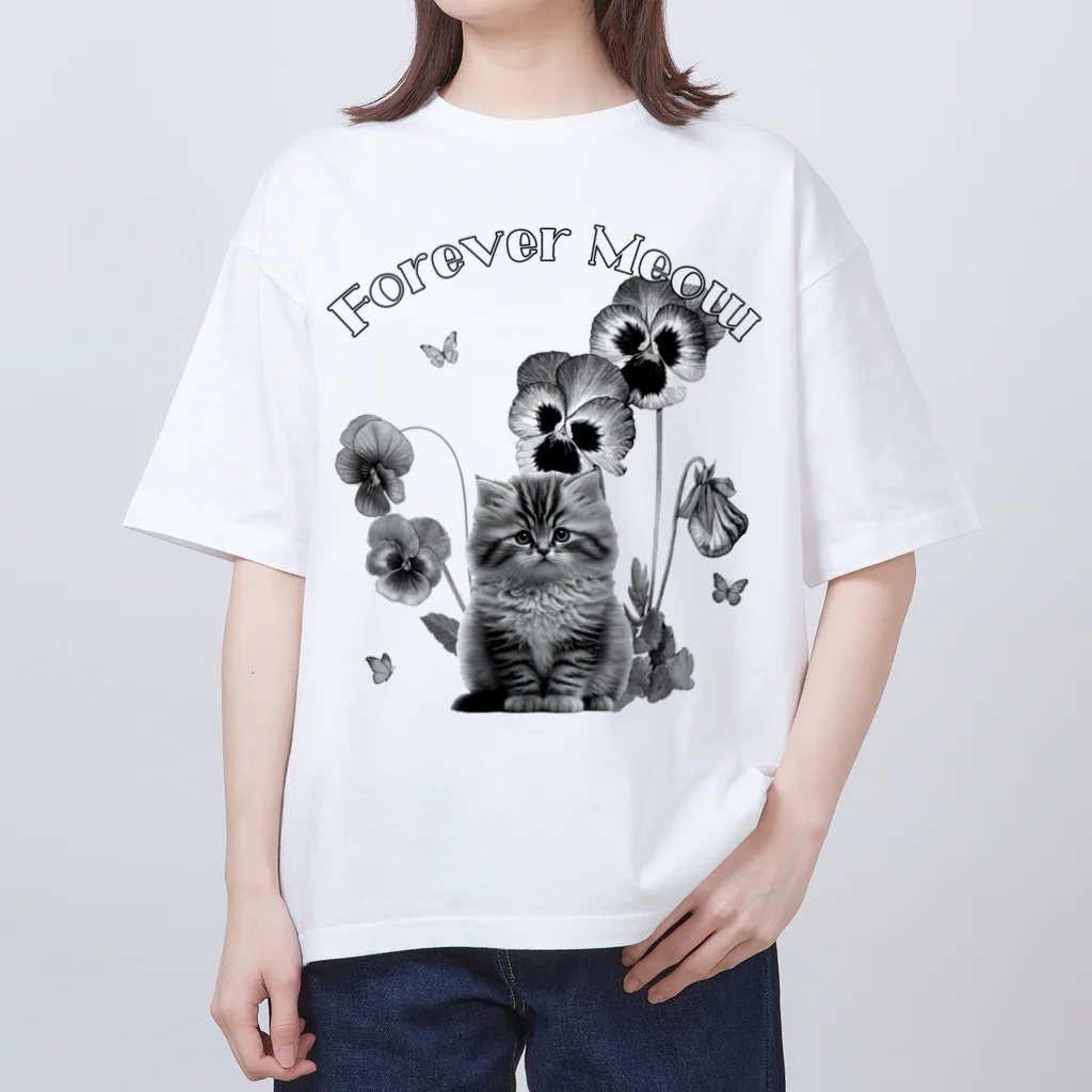  BON TOKYOのモノクロームドリーム   Monochrome Dream オーバーサイズTシャツ