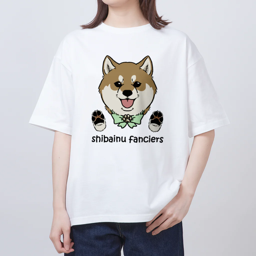 豆つぶのshiba-inu fanciers(赤柴) オーバーサイズTシャツ