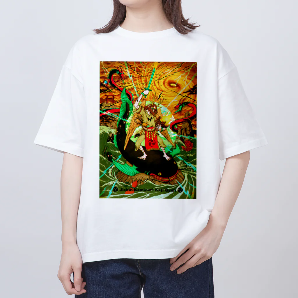 UETSUJI ShotaroのEarth, Thunder & Fire オーバーサイズTシャツ