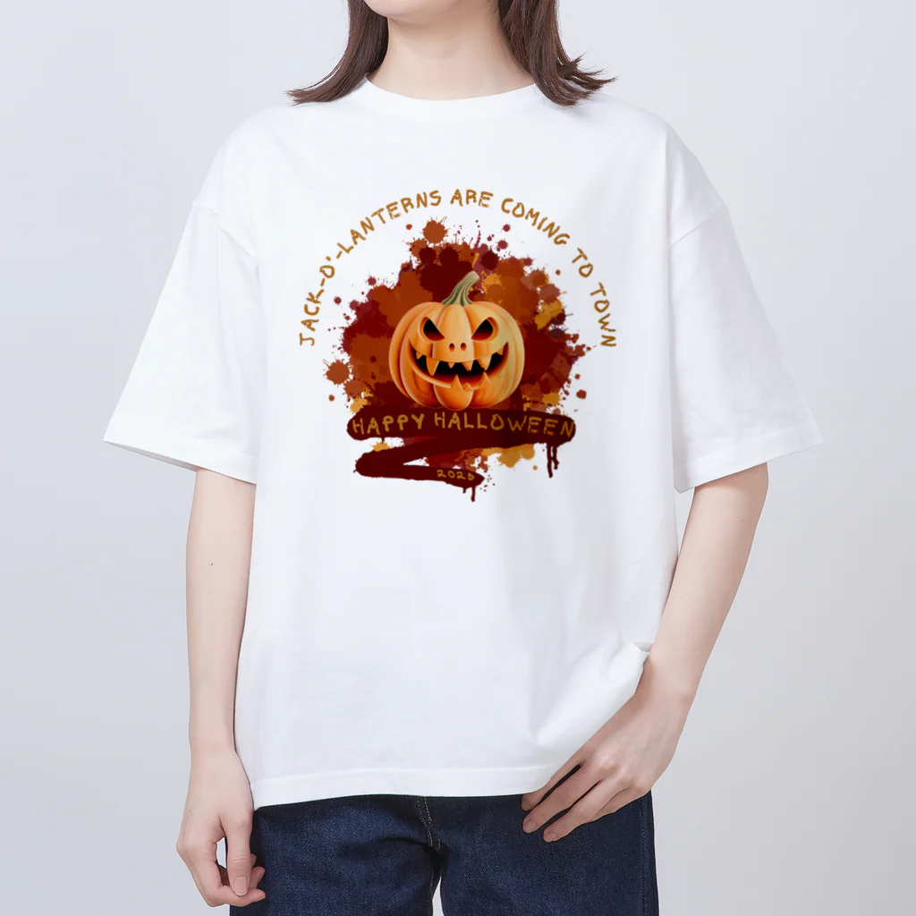 Yaya-rrのハロウィンのかぼちゃ「ジャック・オー・ランタン」 Oversized T-Shirt