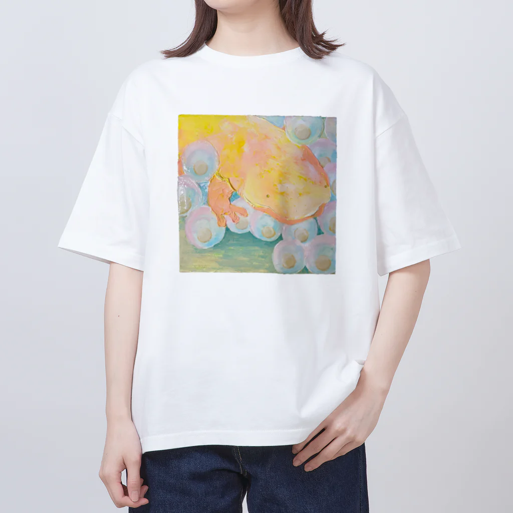 家の中の蛙 SUZURI店／森本のオオサンショウウオ2023 Oversized T-Shirt