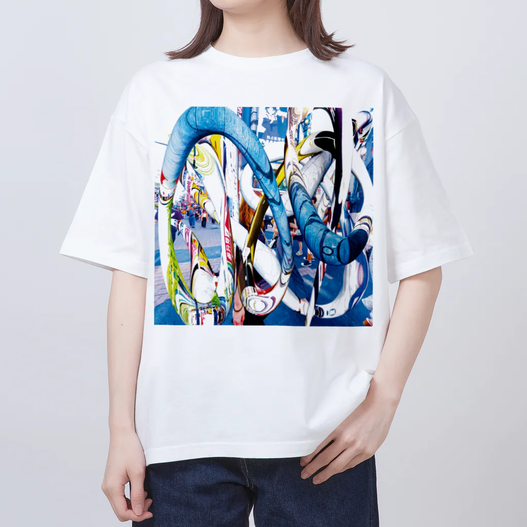 AugmentedBooksのネオ東京B Oversized T-Shirt