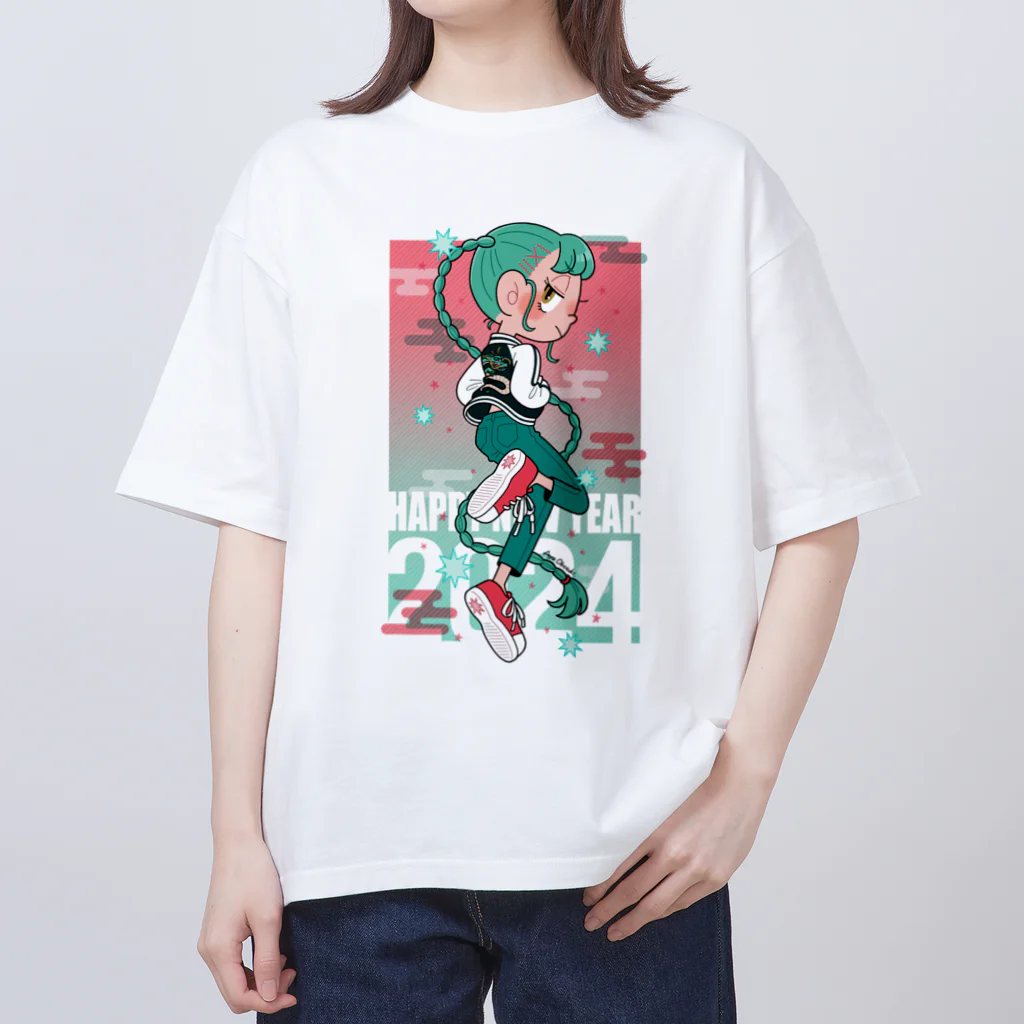 おおつきあやの辰年ガール オーバーサイズTシャツ