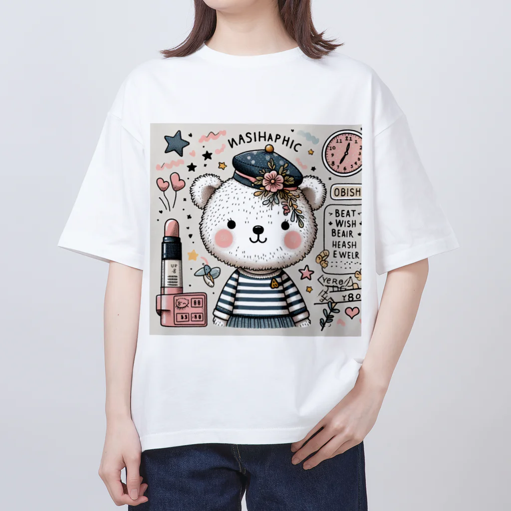 　  　✤ れもん＆ルイ✤の🌸お買い物　くまちゃん オーバーサイズTシャツ