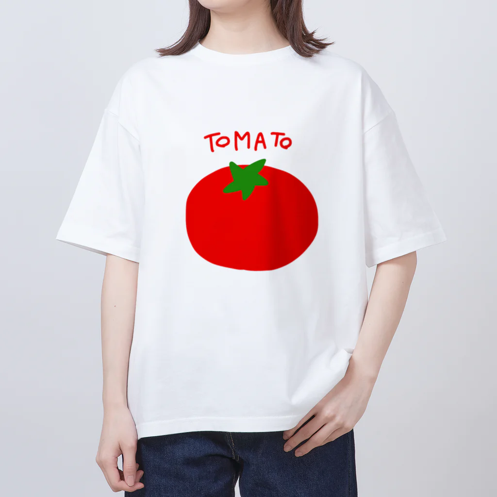 奏🤍-kanade-🥀⛓のかなで作トマトTシャツ Oversized T-Shirt