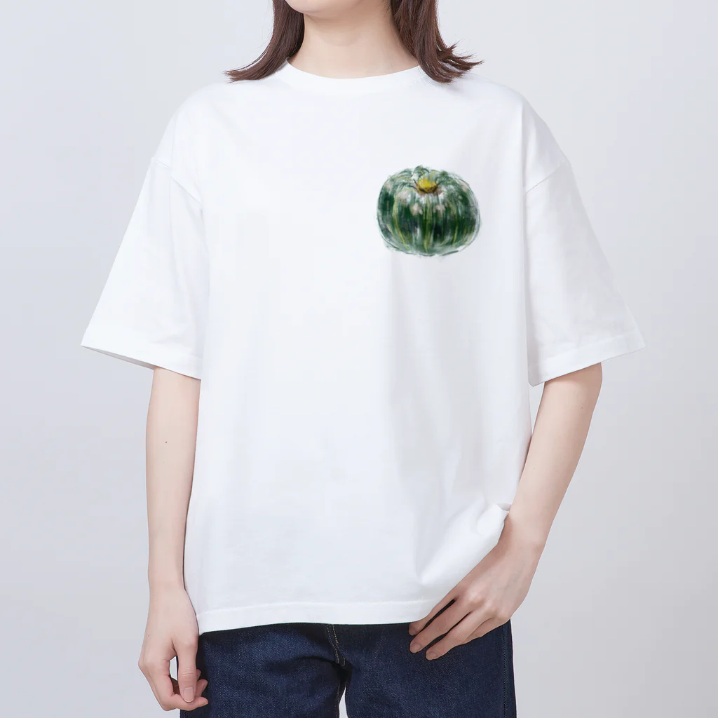 akane_art（茜音工房）のベジタブルT（カボチャ） Oversized T-Shirt