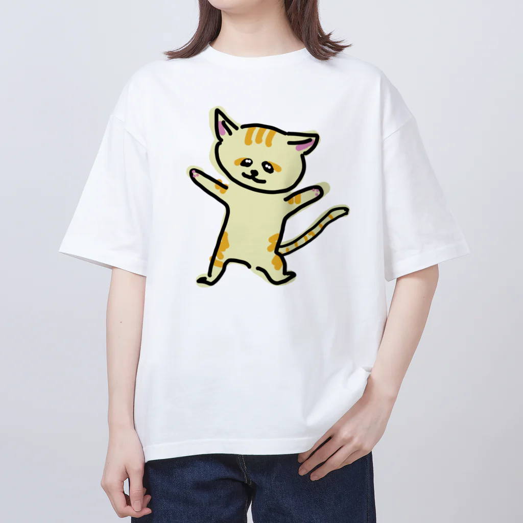 akane_art（茜音工房）の踊るスナネコ オーバーサイズTシャツ