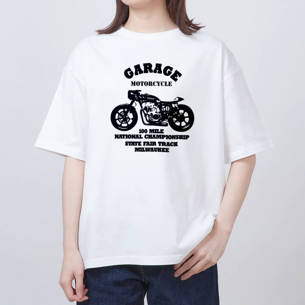 キッズモード某の武骨なバイクデザイン Oversized T-Shirt