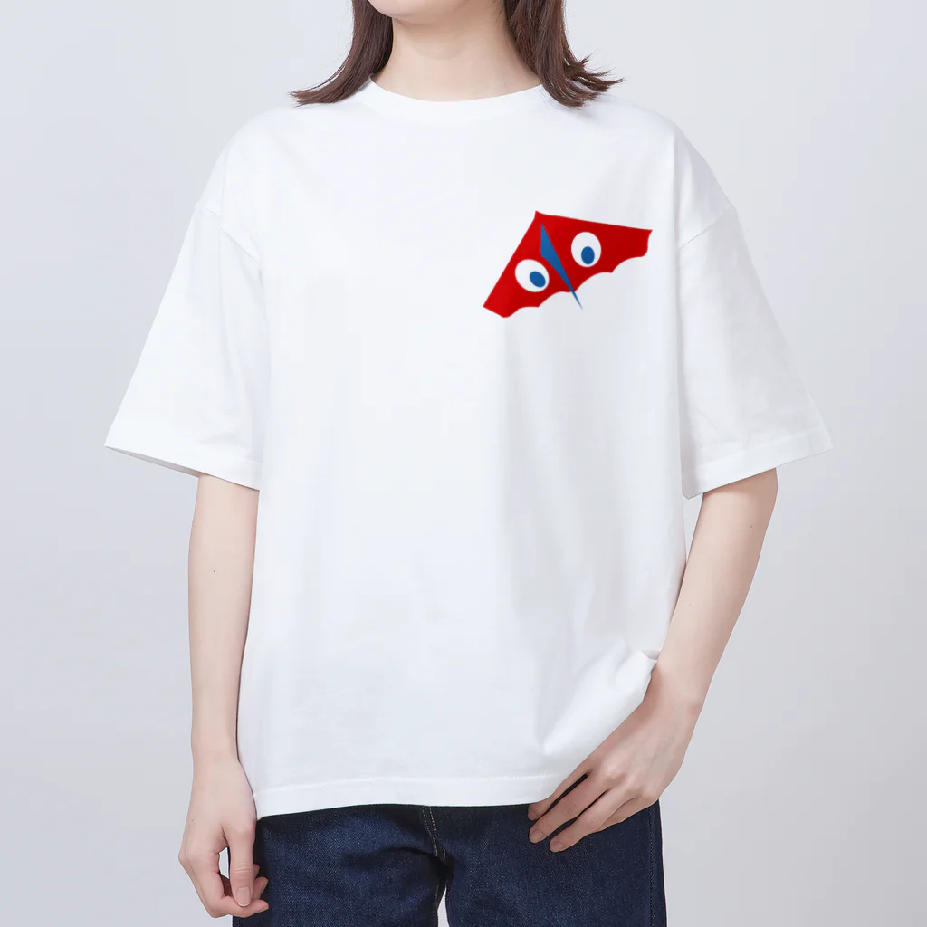 キッズモード某の赤いカイト(ソロ) Oversized T-Shirt