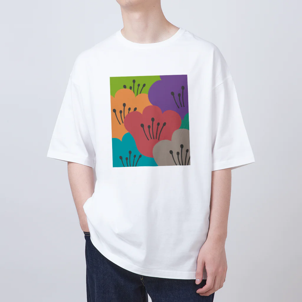 Wonder Bird Forestのティータイムの花 [TTF1] Oversized T-Shirt