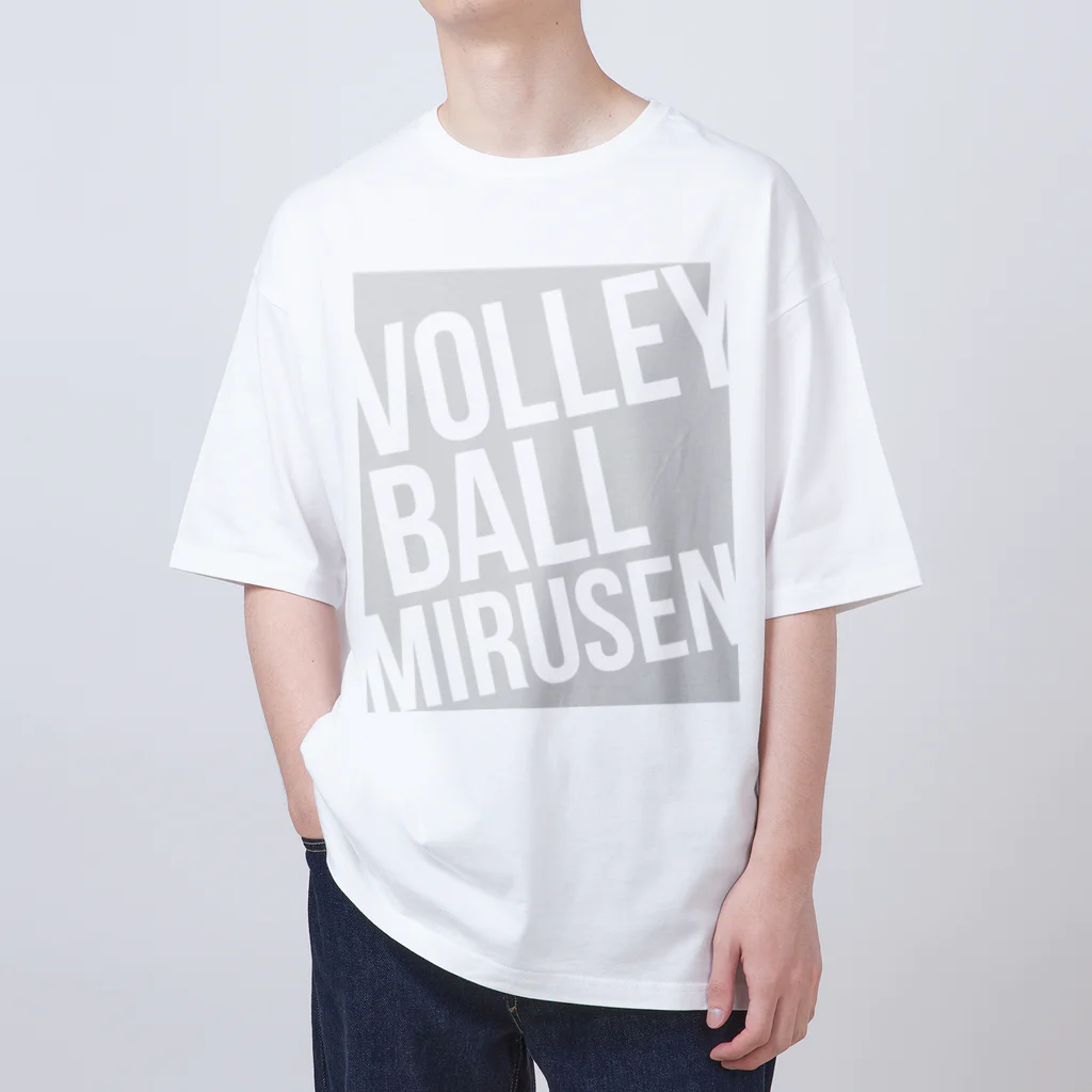 unyounyounyoのVOLLEY BALL MIRUSEN(観る専)<薄灰> オーバーサイズTシャツ