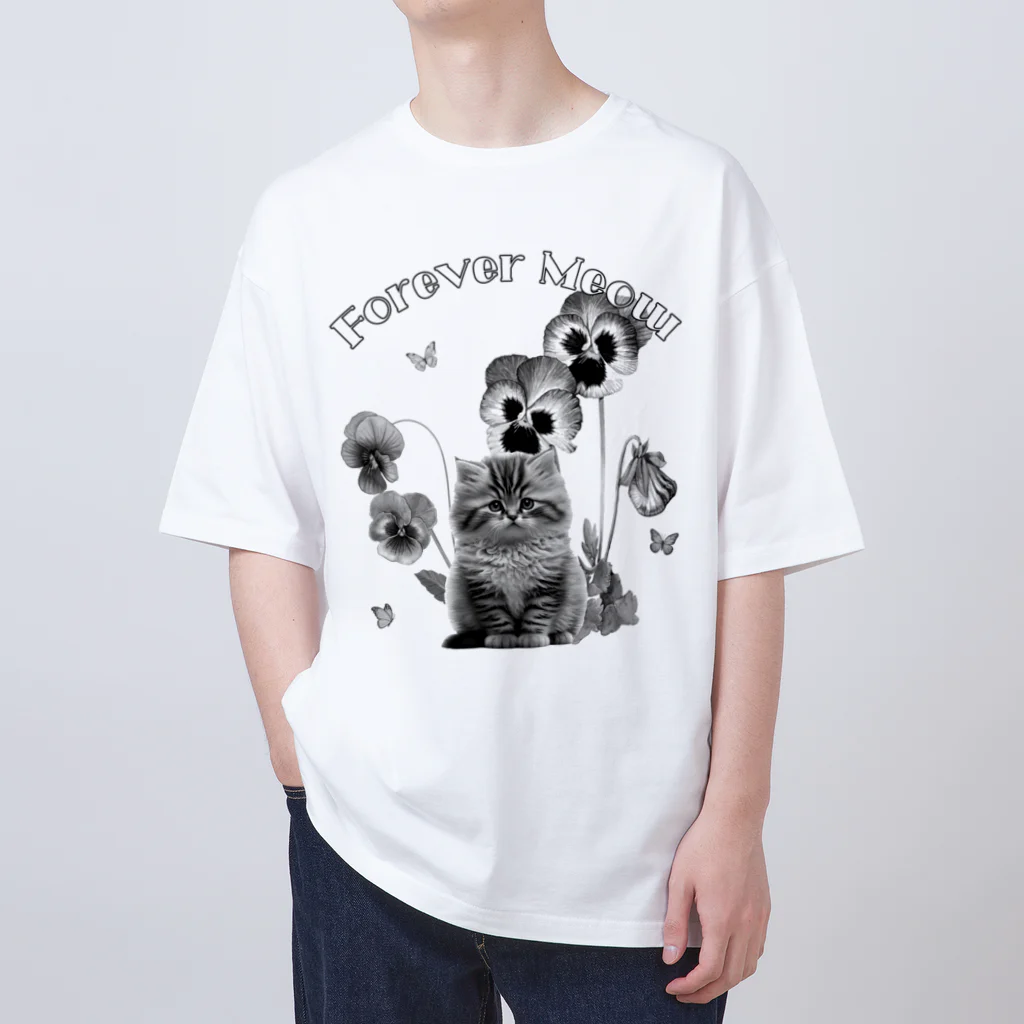  BON TOKYOのモノクロームドリーム   Monochrome Dream オーバーサイズTシャツ