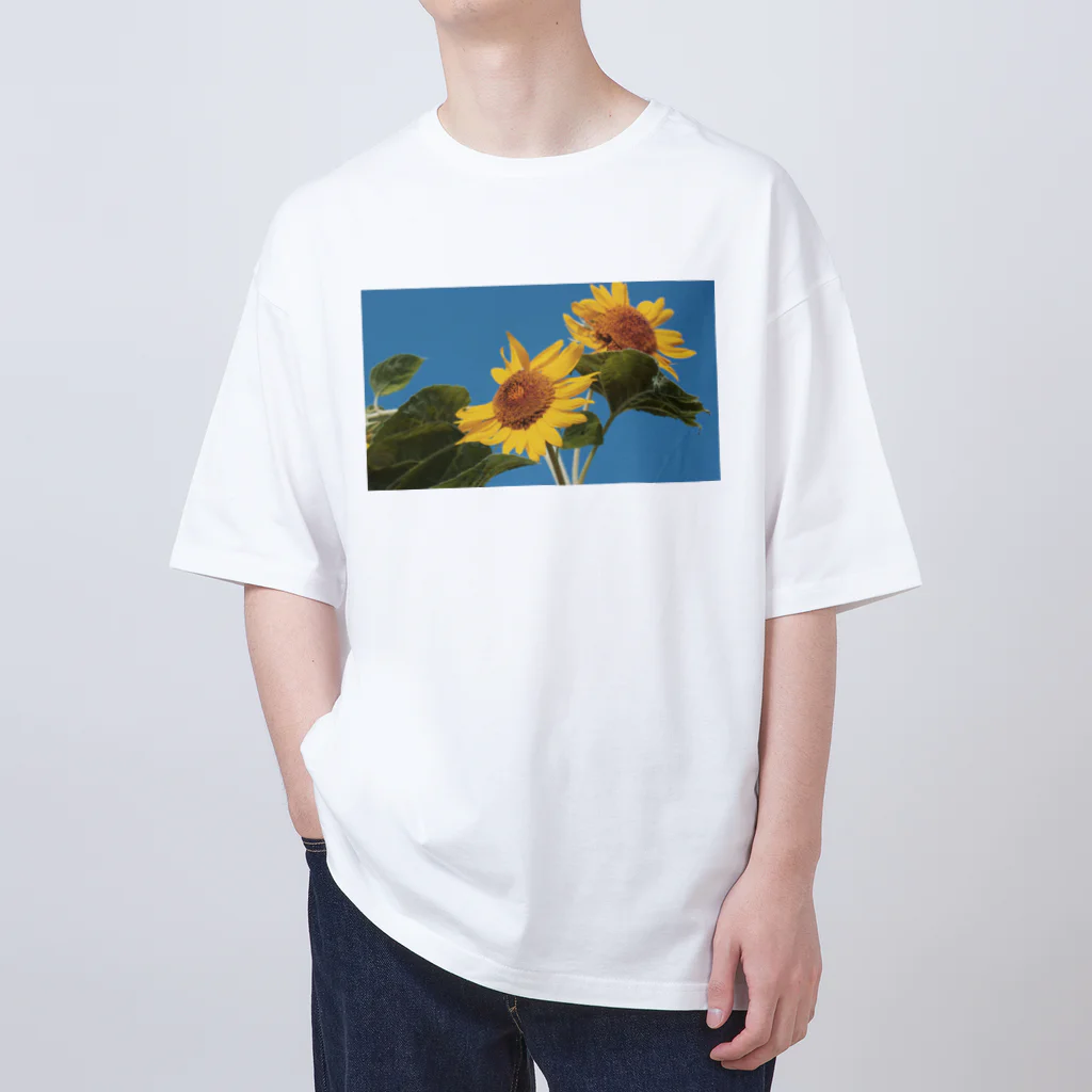 akane_art（茜音工房）の癒しの風景（ヒマワリ） Oversized T-Shirt