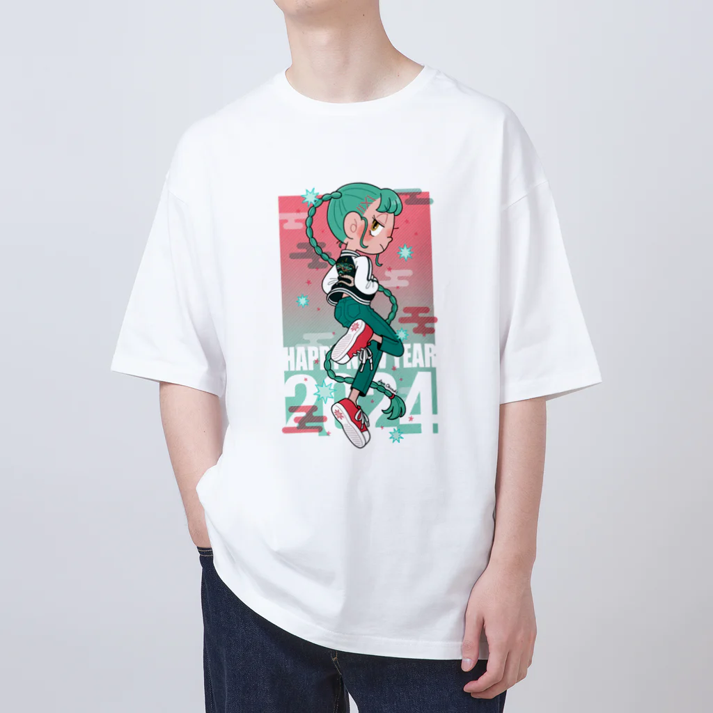 おおつきあやの辰年ガール Oversized T-Shirt