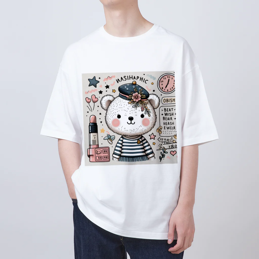 　  　✤ れもん＆ルイ✤の🌸お買い物　くまちゃん Oversized T-Shirt