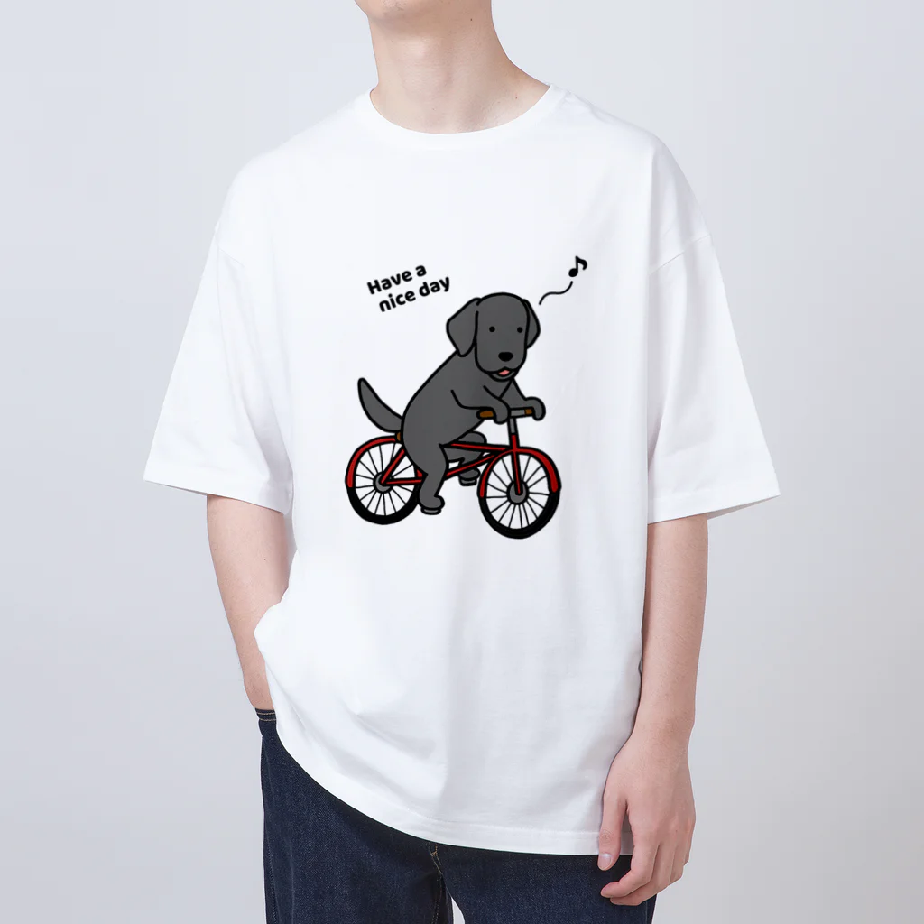 efrinmanのbicycleラブ 黒 オーバーサイズTシャツ