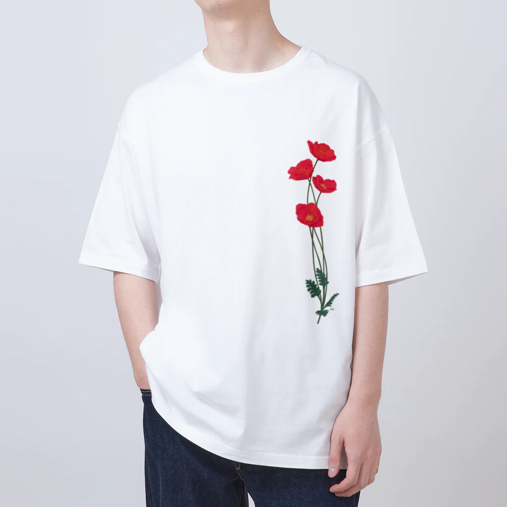 竹条いちいの憂いに手向けるポピー Oversized T-Shirt