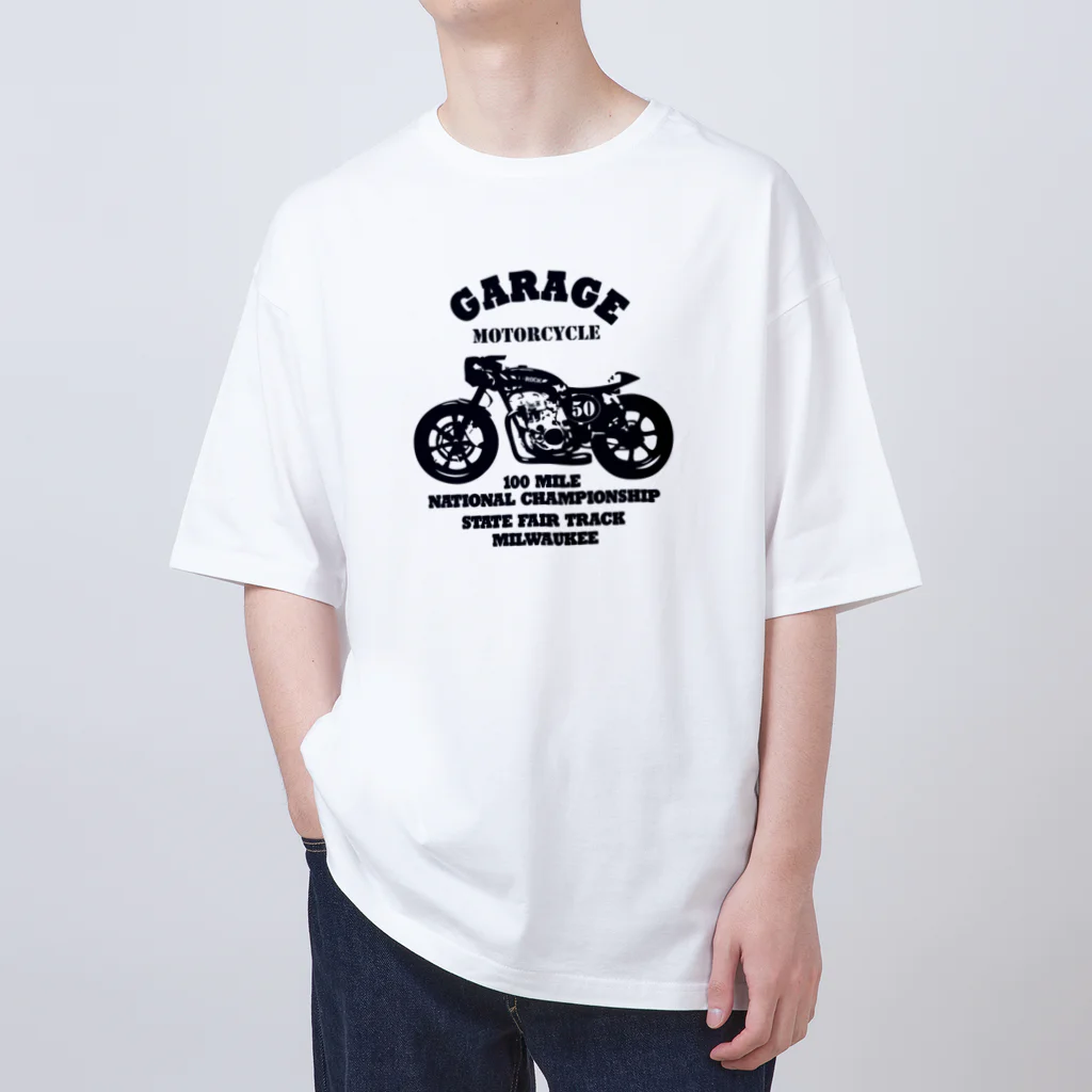 キッズモード某の武骨なバイクデザイン Oversized T-Shirt