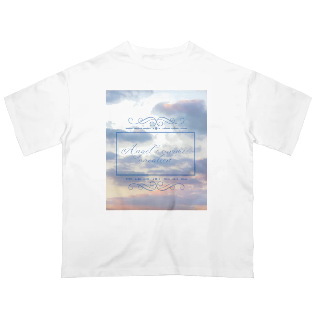 ゆにねこ惑星のପ天使の夏休みଓ夕暮れ旅行 Oversized T-Shirt