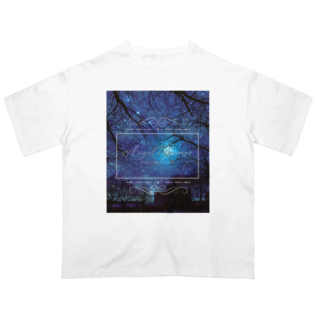 ゆにねこ惑星のପ天使の夏休みଓ夜空旅行 Oversized T-Shirt