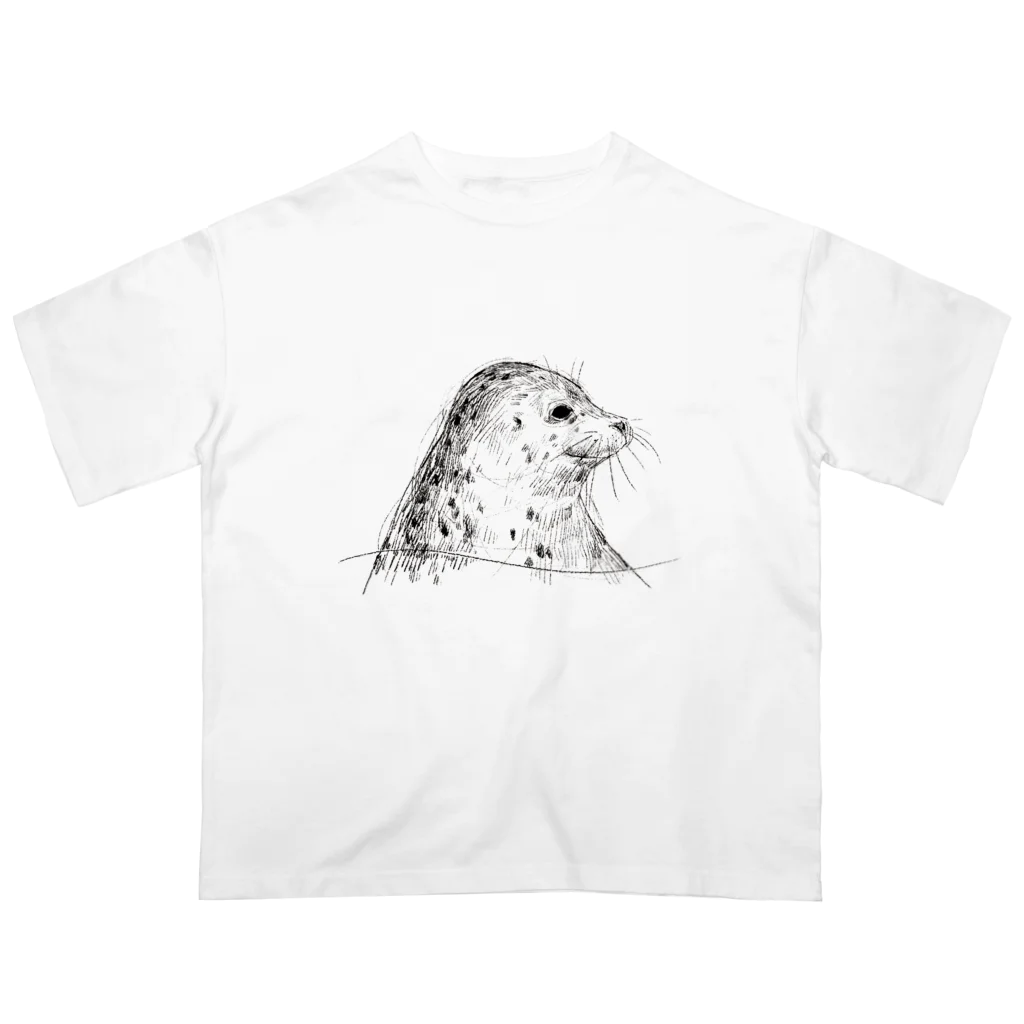 ぴすぴすのSpotted seal オーバーサイズTシャツ