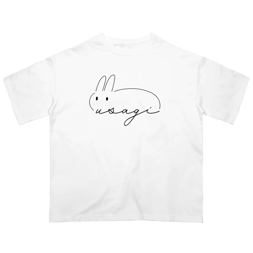 USAGI DESIGN -emi-のうさぎさん オーバーサイズTシャツ