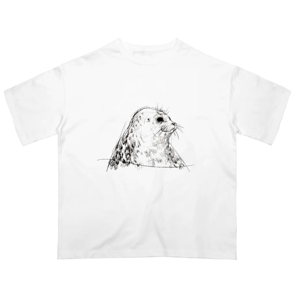 ぴすぴすのRinged seal オーバーサイズTシャツ