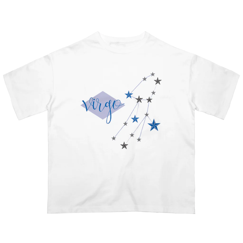 tomokomiyagamiのスタースタッズ星座　乙女座 オーバーサイズTシャツ