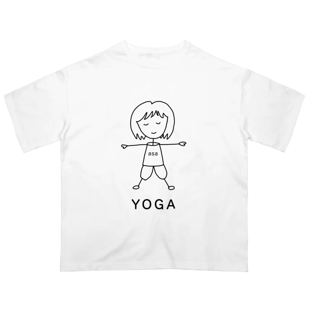 地球de遊ぼ。のヨガールasaちゃん Oversized T-Shirt