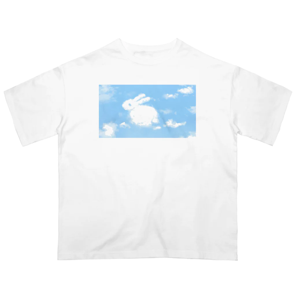 USAGI DESIGN -emi-のうさぎ雲 オーバーサイズTシャツ