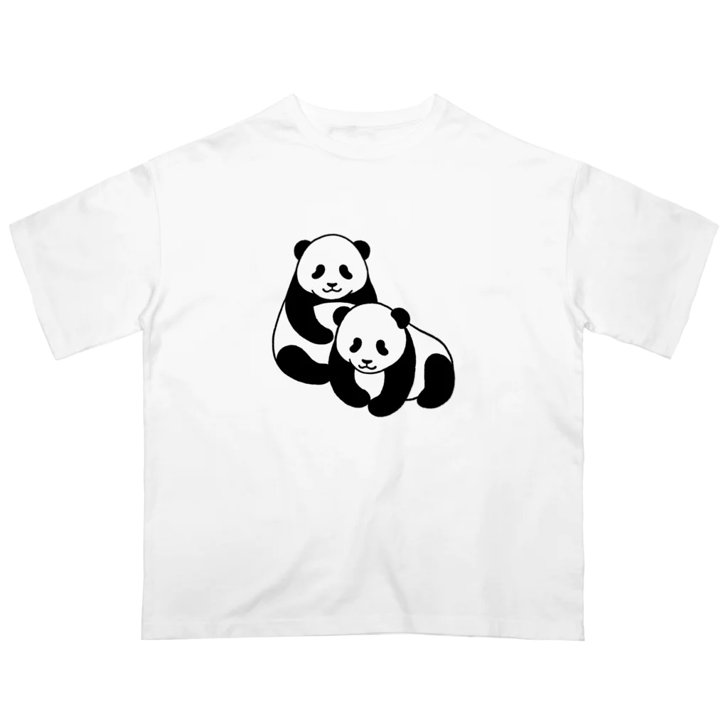 chippokeの双子パンダ Oversized T-Shirt