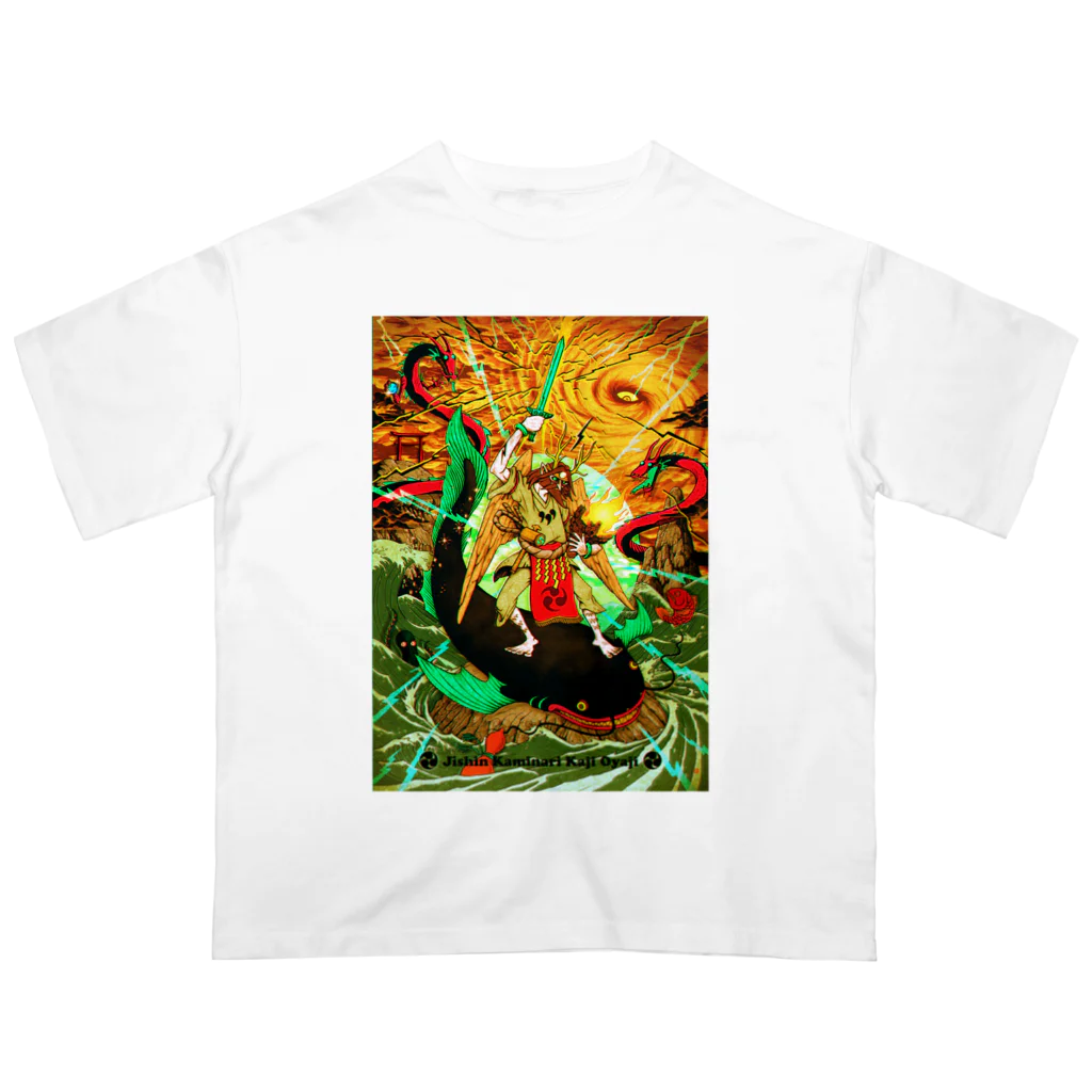 UETSUJI ShotaroのEarth, Thunder & Fire オーバーサイズTシャツ