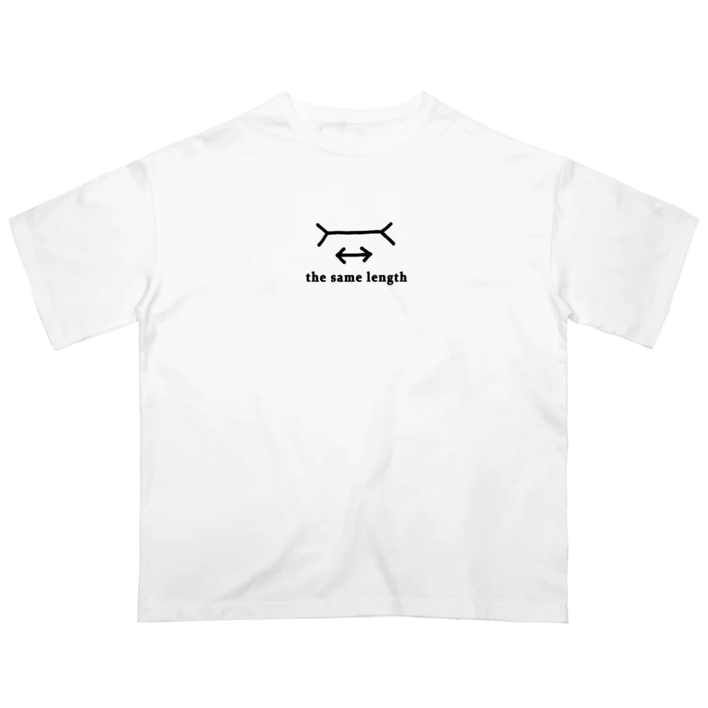 TBSラジオ「真空ジェシカのラジオ父ちゃん」グッズの目の錯覚_オーバーサイズTシャツ（ホワイト） Oversized T-Shirt