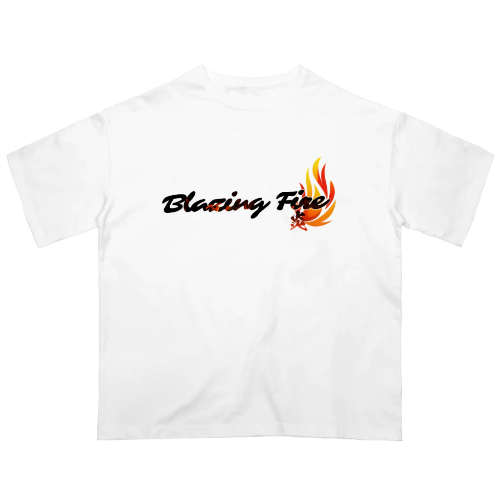 ArayashikI_Japanの炎-Blazing Fire-【淡色系アパレル】 オーバーサイズTシャツ