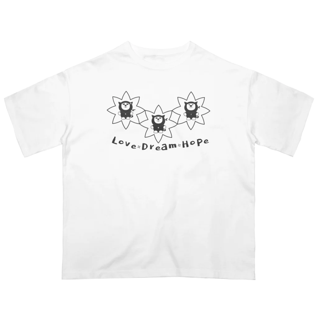 ZUKINDOGSのベイビー忍犬 オーバーサイズTシャツ