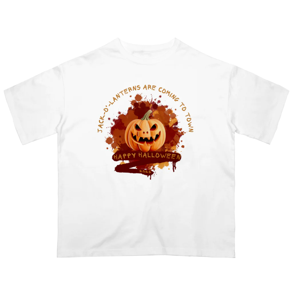 Yaya-rrのハロウィンのかぼちゃ「ジャック・オー・ランタン」 Oversized T-Shirt