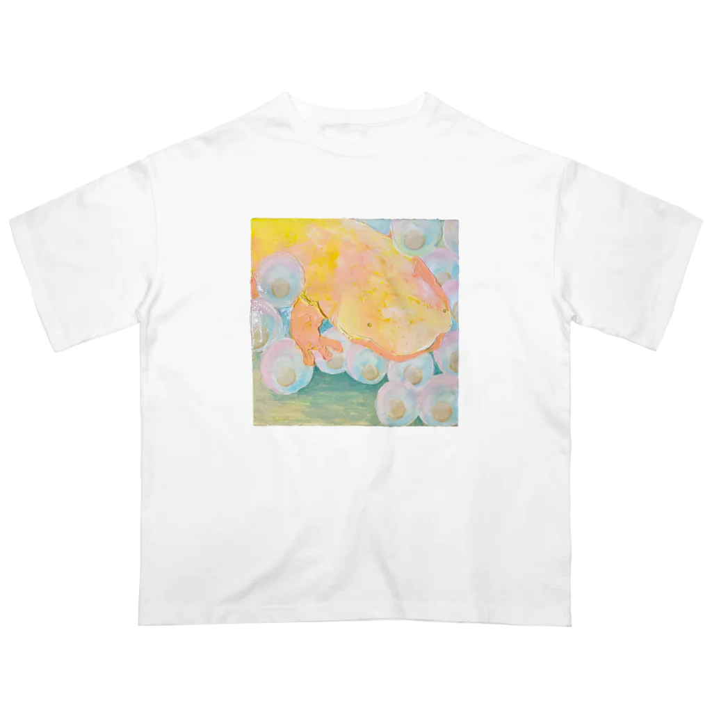 家の中の蛙 SUZURI店／森本のオオサンショウウオ2023 Oversized T-Shirt