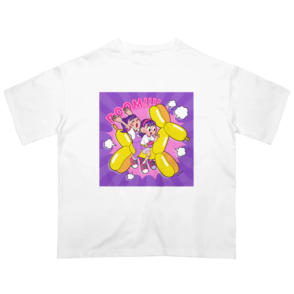 おおつきあやのBALLOON DOG Oversized T-Shirt