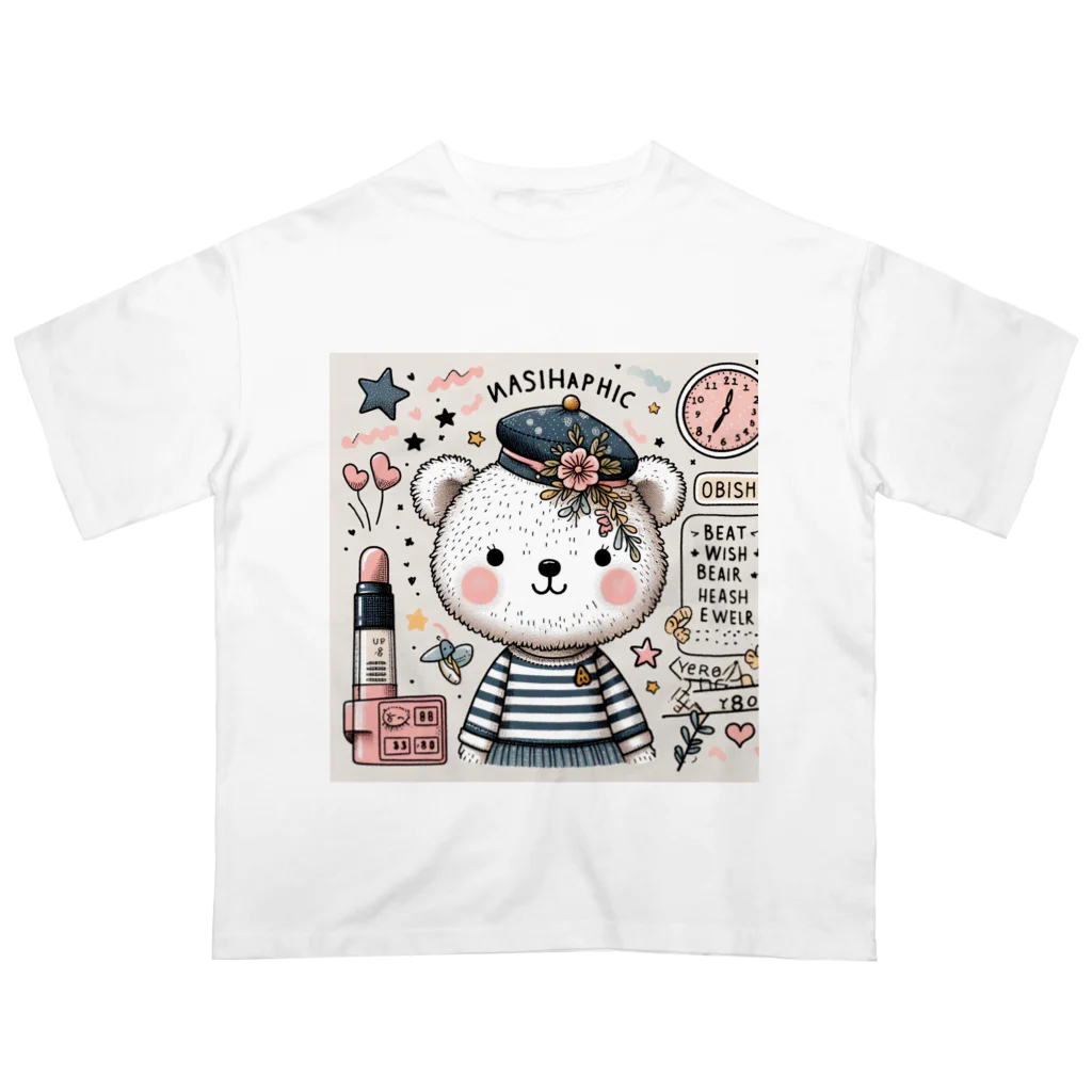 　  　✤ れもん＆ルイ✤の🌸お買い物　くまちゃん Oversized T-Shirt