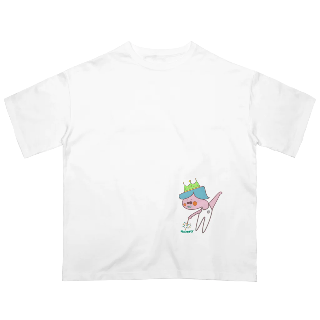 カニホイップの新体操（線香花火＆王冠） オーバーサイズTシャツ