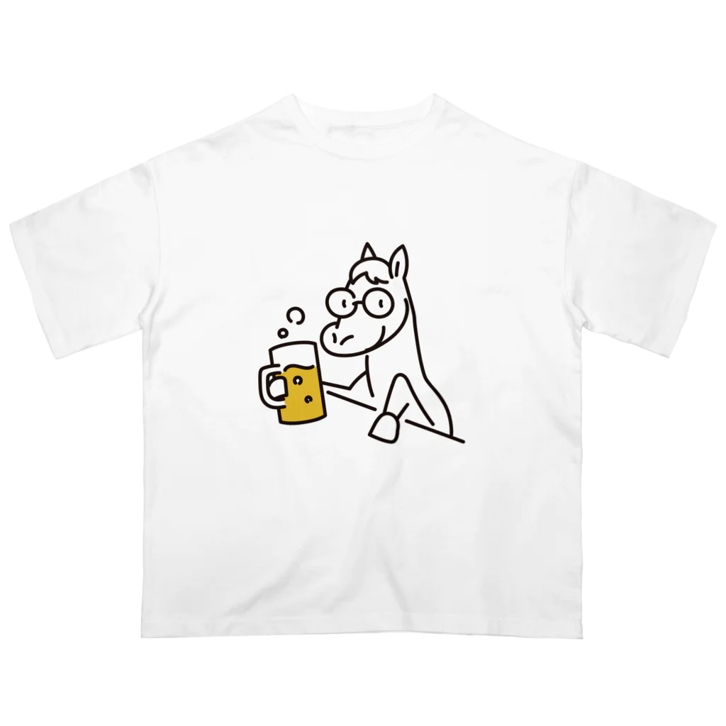 とうけいばのビールが旨いオーバーＴ (淡) オーバーサイズTシャツ