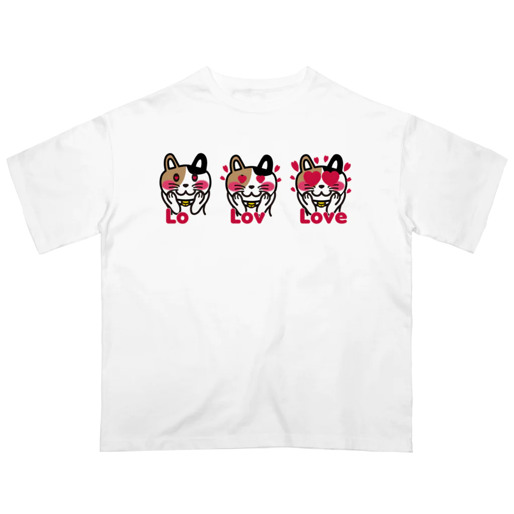 キッズモード某のねこLove オーバーサイズTシャツ