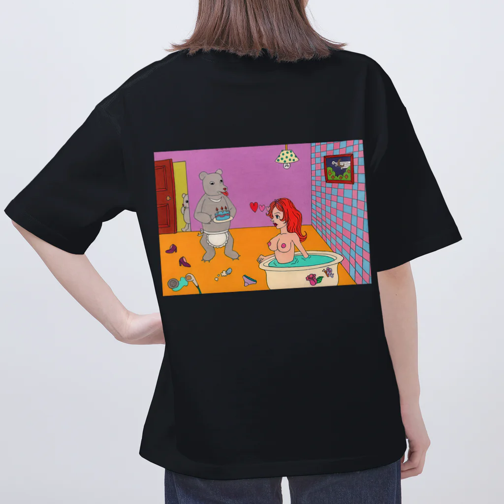 ピンクスキーのお店の愛の生活 Oversized T-Shirt