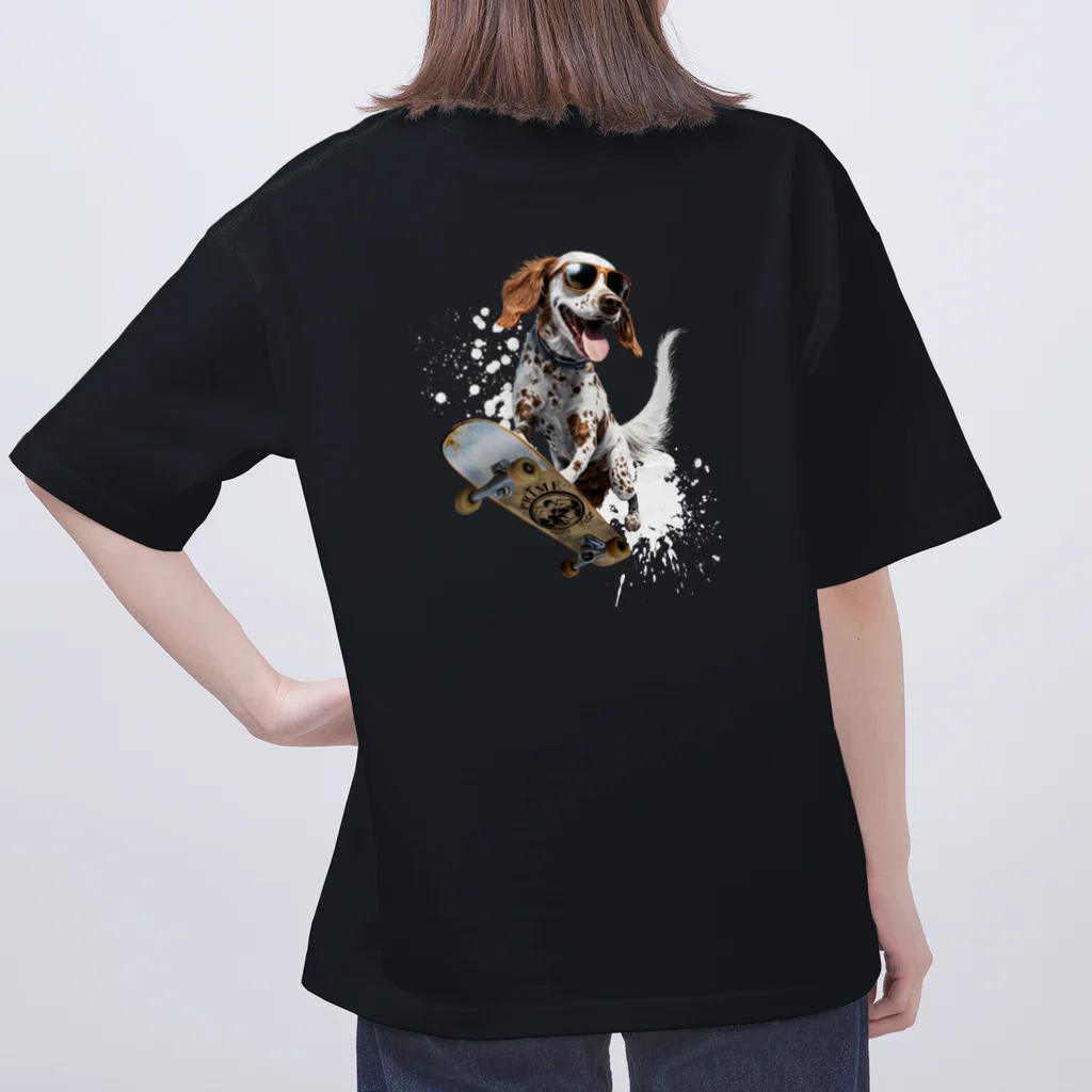 -BRIGHTS-のスケボー犬のおでかけ！skateboarding dog Oversized T-Shirt